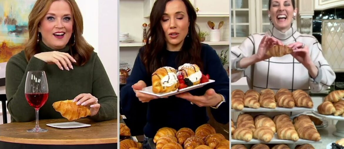Authentic Gourmet 20, 40, or 60 French Butter Croissants on QVC