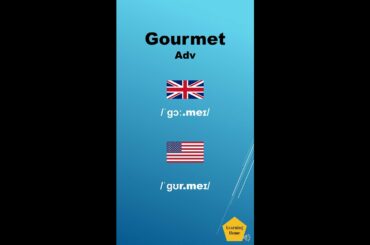 Gourmet meaning pronunciation and synonyms #Shorts