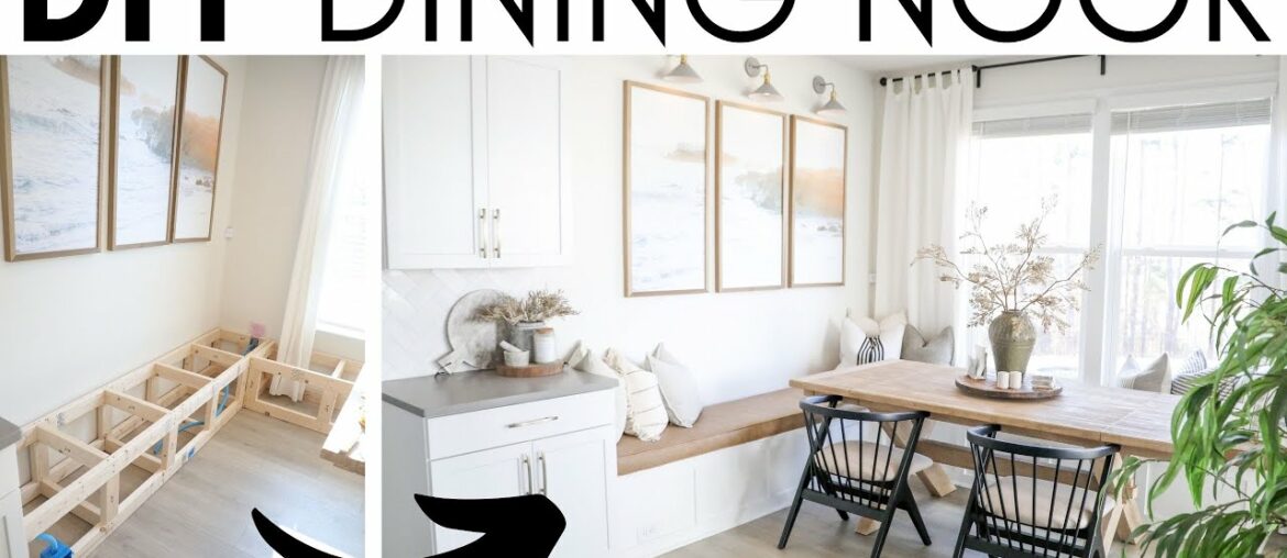 DIY BREAKFAST NOOK || HOW TO MAKE A DINING NOOK || BENCH SEATING TUTORIAL DIY BREAKFAST NOOK || HOW TO MAKE A DINING NOOK || BENCH SEATING TUTORIAL