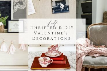 14 Thrifted and DIY Valentines Decorations