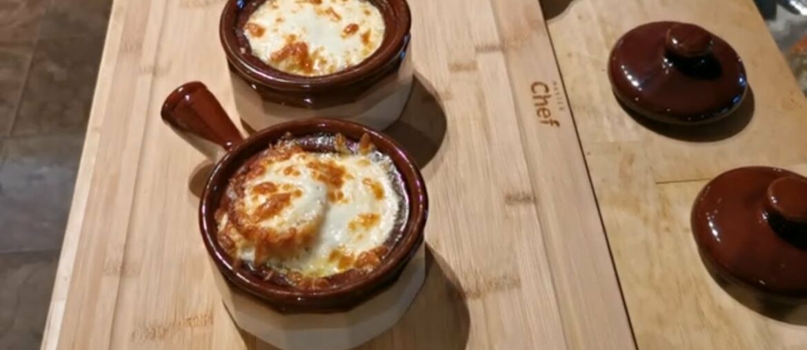 Homemade french onion soup with a twist,