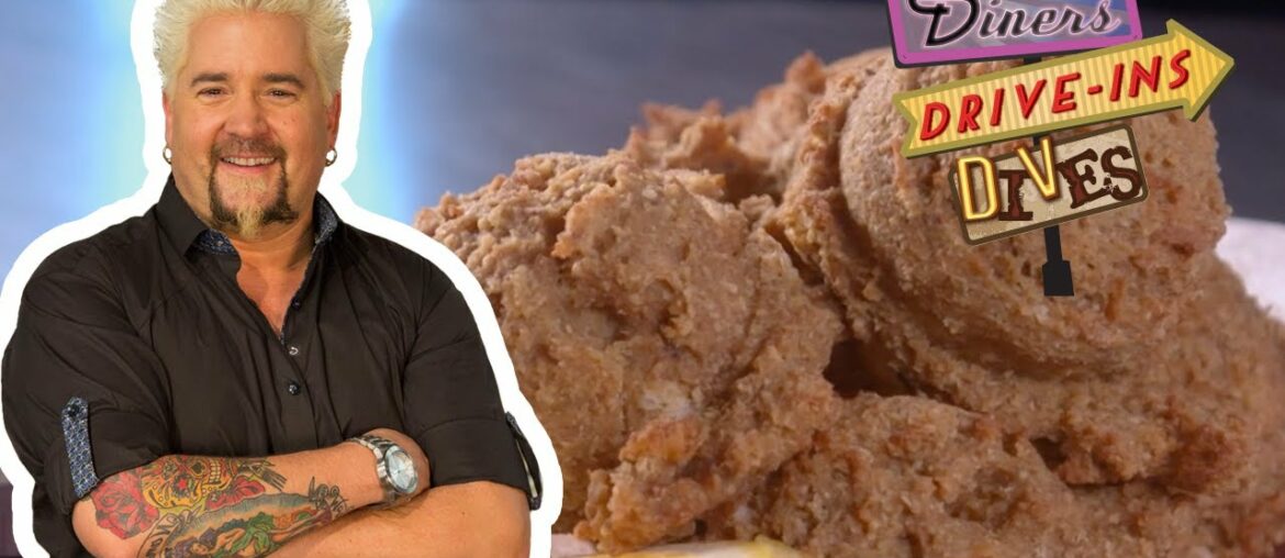 Guy Fieri Eats French Toast PUFFS | Diners, Drive-Ins and Dives | Food Network Guy Fieri Eats French Toast PUFFS | Diners, Drive-Ins and Dives | Food Network