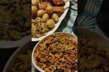 Menu Today is French Food,,Confit de Canard ,Duck With Mushrooms And potatoes