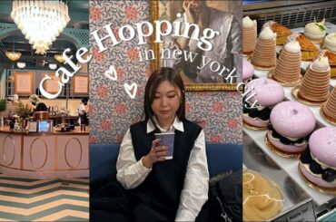 CAFE HOPPING IN NYC (SOHO) | ruby's cafe, cookie shots, pretty latte art, & IG famous cafes!