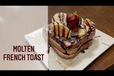 Molten French Toast Recipe/ Chocolate French Toast / Dessert Recipe / Quick and Easy Recipe