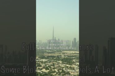 Burj Khalifa view from Sofitel Obelisk Dubai #Shorts