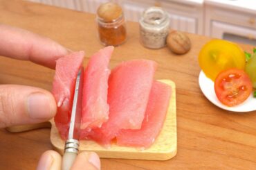 Fresh Miniature Salad Nicoise French Style Recipe | Yummy Tiny Food Idea | Miniature Cooking World