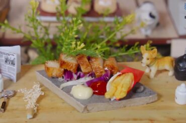 How to Cook BBQ Chicken with French Fries | BBQ Chicken Fries Recipe | Miniature Food