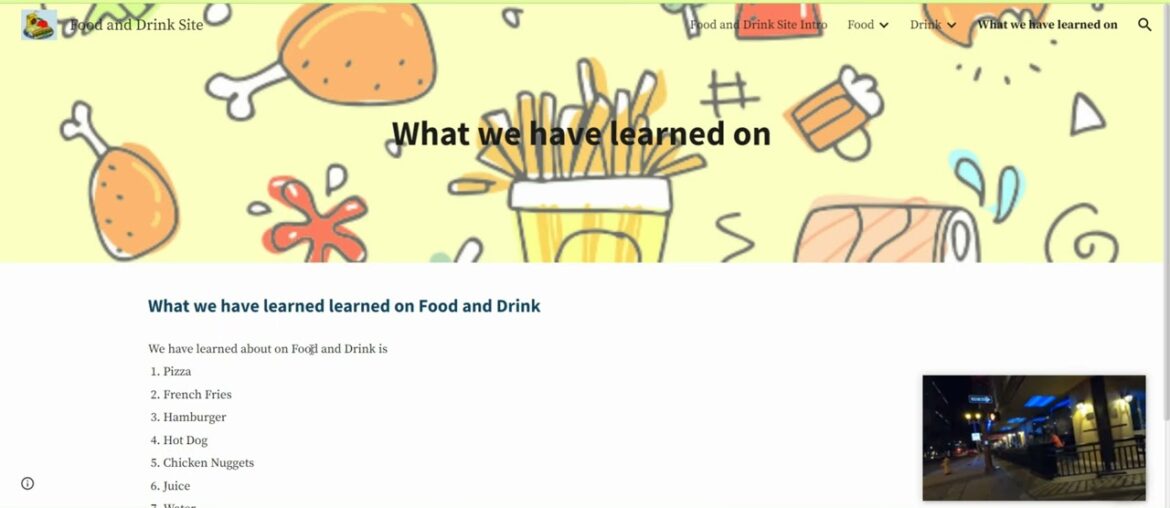 What we have learned on Food and Drink