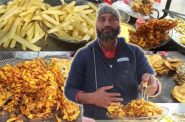 Crispy French Fries | Aloo Chips At Lahore Food Street | Pakistan Street Food