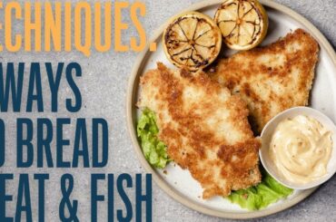 Simple breading (crumbing) methods to make your meat, fish or vegetables more enjoyable