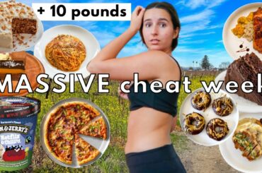 I ate EVERYTHING I wanted for a week | What I Eat In A Week (cheat day every day & I gained weight)
