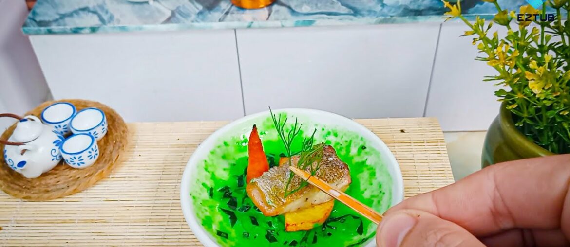 How to make pan-fried mahi fish with pesto sauce with french fries | Fish fry recipe.