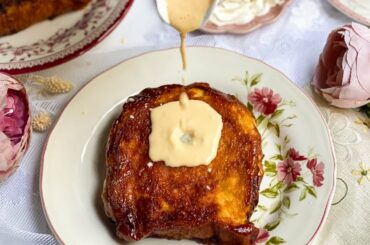 Caramel French Toast with Custard | French Toast | Shabosphere