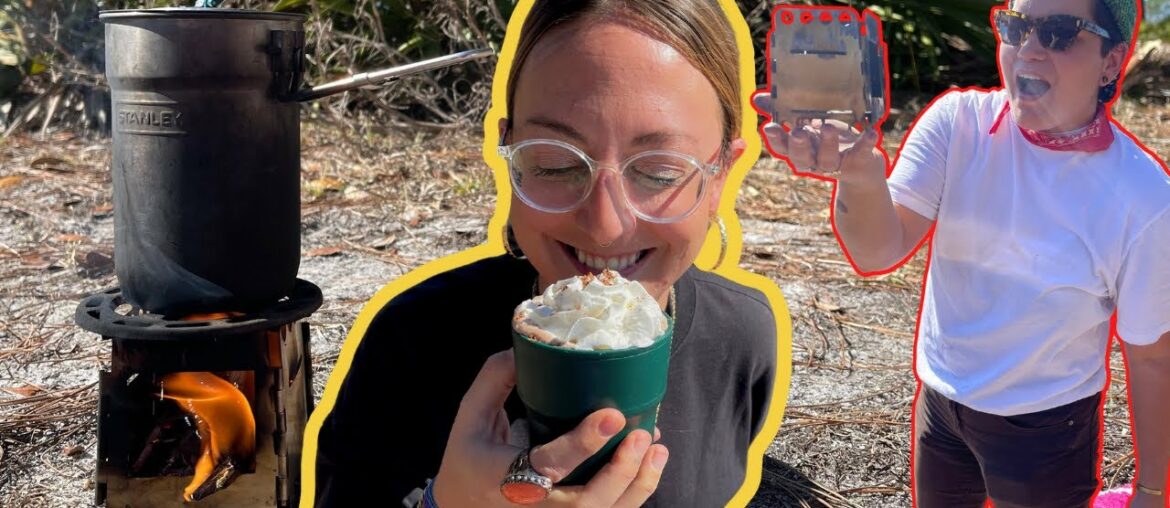 GOURMET & EASY hot chocolate on a tiny wood stove GOURMET & EASY hot chocolate on a tiny wood stove