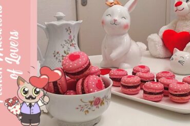 The perfect gift for Valentine's Day ! Delicious little raspberry sweets : the  Macarons of Lovers !