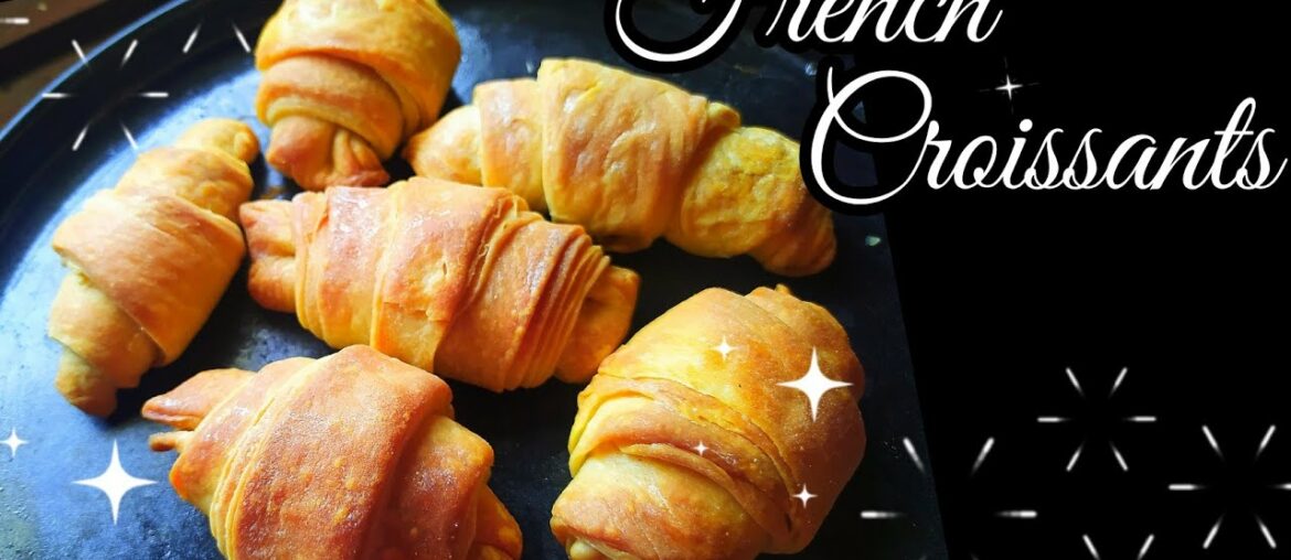 Croissants recipe | easy french croissants at home | yummy crispy  croissants recipe