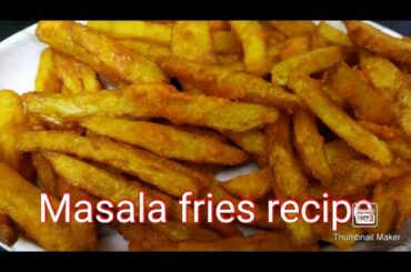 Masala fries recipe. French fries recipe How to make fries.