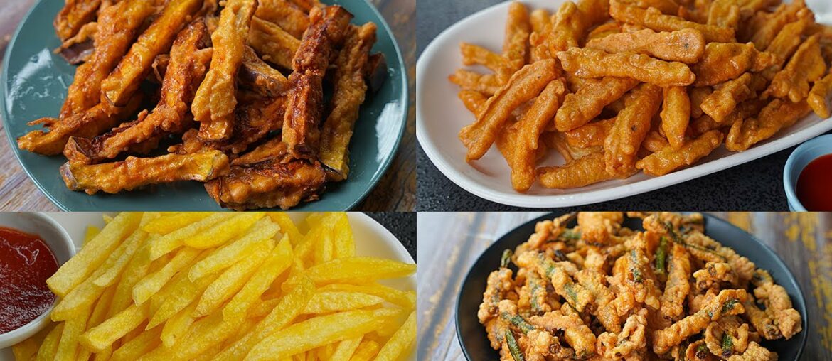 4 Simple and Quick Crispy French Fries Recipes ! Will delight the whole family