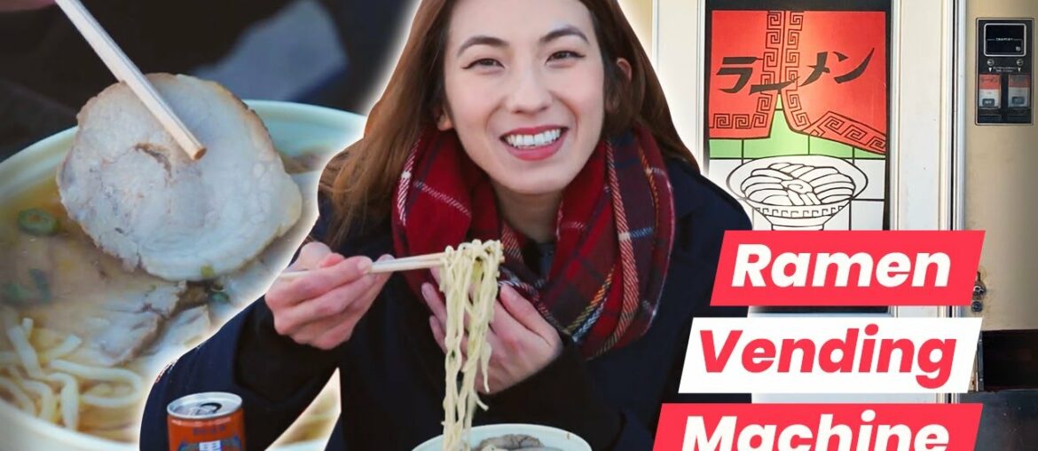 Eating Only Vending Machine Japanese Food in Tokyo! Eating Only Vending Machine Japanese Food in Tokyo!