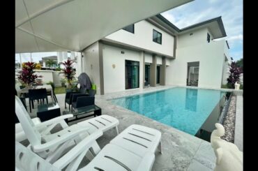 Modern Pool Villa for Sale at Tropical Village near French International School in Huay Yai, Pattaya