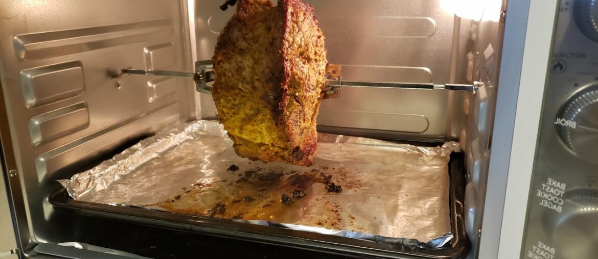 First time ever rotisserie Prime Rib in Elite Gourmet toaster oven!
