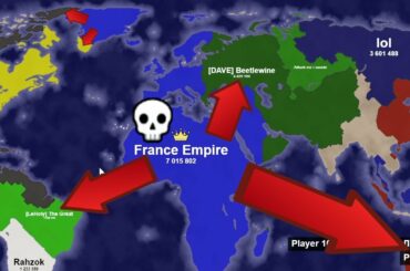 The France Empire Conquers The World! Territory Games io - Territorial IO Winning Strategy!