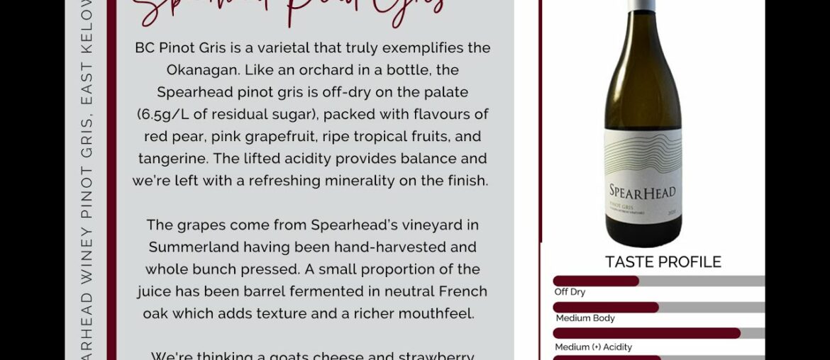 Spearhead Pinot Gris