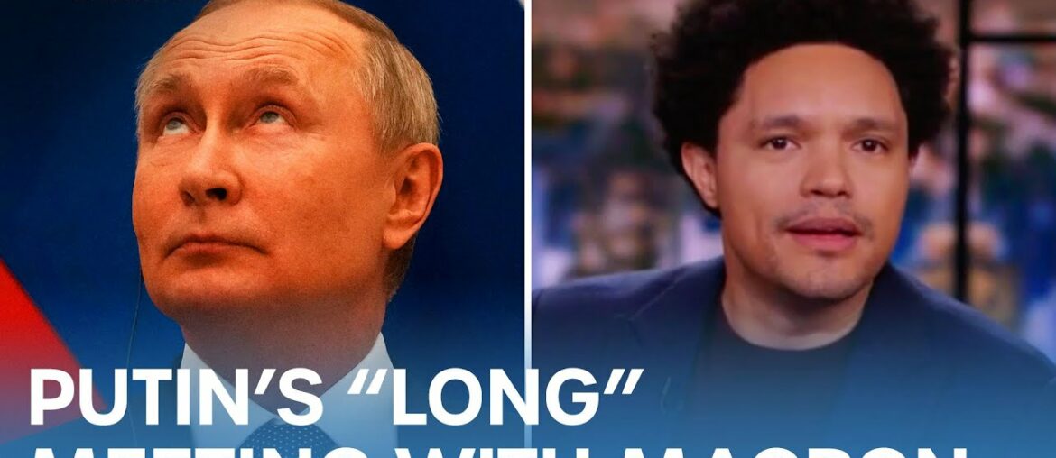 Macron and Putin Talk Ukraine at a 20-Foot Table & Eric Adams Defends His Veganism | The Daily Show Macron and Putin Talk Ukraine at a 20-Foot Table & Eric Adams Defends His Veganism | The Daily Show