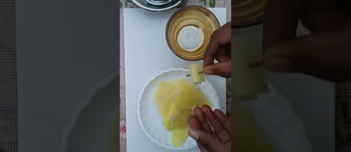 French frayi in 1 minute ,  Potato chips  rolls easy breakfast  #shorts#potato fries ll