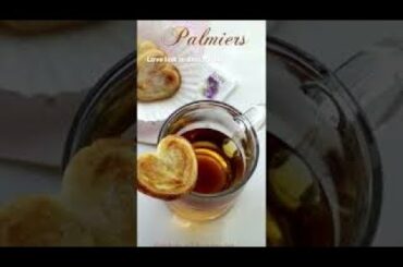 Heart cookies | Two ingredients recipe |French palmiers in few minutes