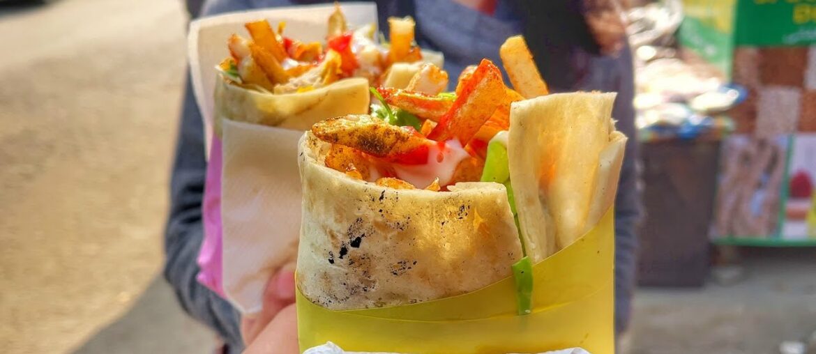 Tradition of Afghanistan : Special Burger | Full of French Fries | Indian Street Food Tradition of Afghanistan : Special Burger | Full of French Fries | Indian Street Food