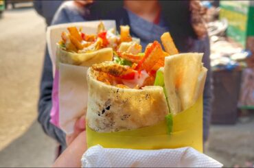 Tradition of Afghanistan : Special Burger | Full of French Fries | Indian Street Food