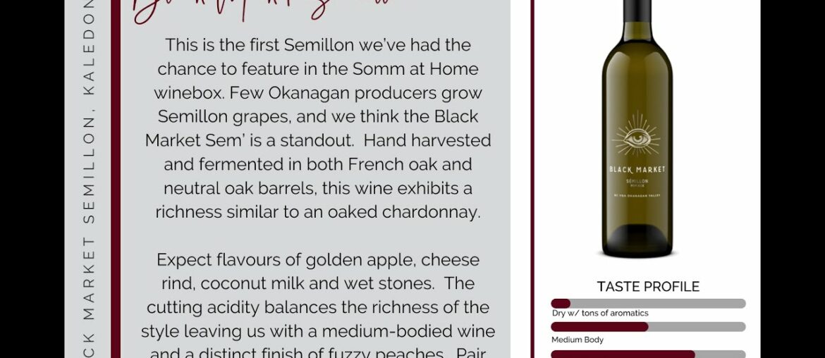 Black Market Semillon Black Market Semillon