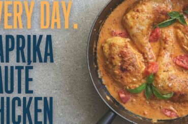 Paprika saute chicken - a simple family dish