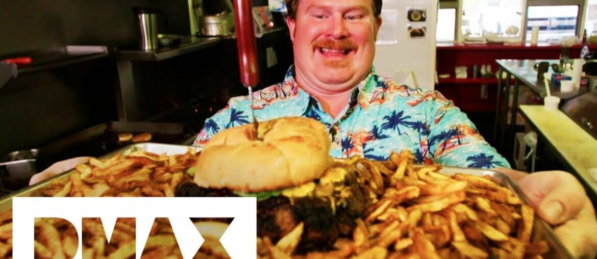 Casey vs The Inferno 1 Million Scoville Burger Challenge | Man v Food Casey Webb