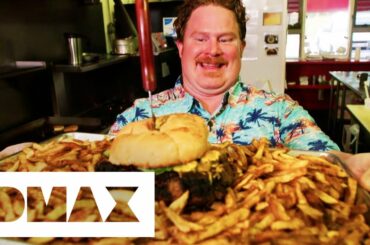 Casey vs The Inferno 1 Million Scoville Burger Challenge | Man v Food Casey Webb