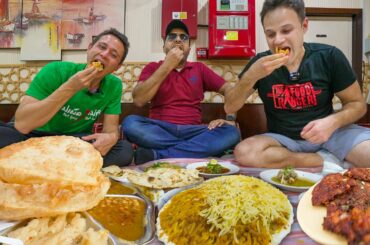 Ultimate PAKISTANI STREET FOOD Tour in Dubai!! 16 Hours Eating Biryani + Balloon-Sized Puris!!