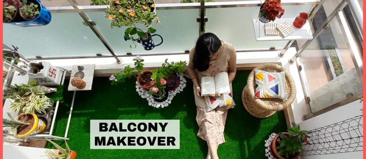 Small Balcony Makeover ||  French Style Balcony Decoration