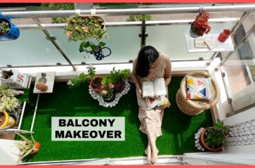 Small Balcony Makeover ||  French Style Balcony Decoration