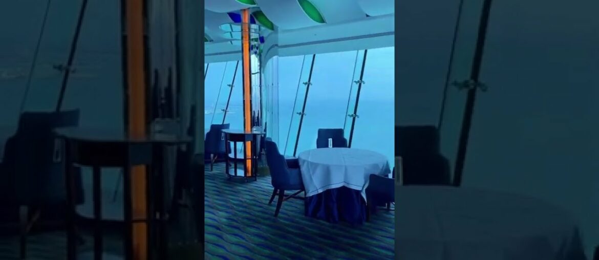 Fine dining at Burj Al Arab: Al Muntaha #shorts #dubai #finedining #burjalarab #luxurytravel