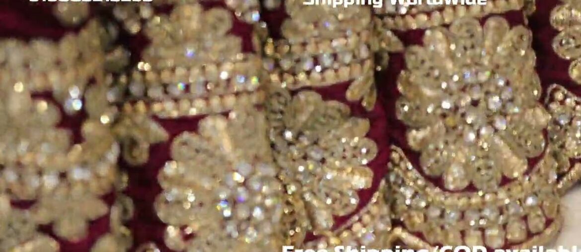 AR-1221 "The Wine Red" Premium Designer Saree||French Crape Fabric||Crystals||Zari