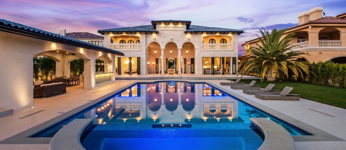 This majestic Mediterranean Estate in California is a truly entertainer's dream