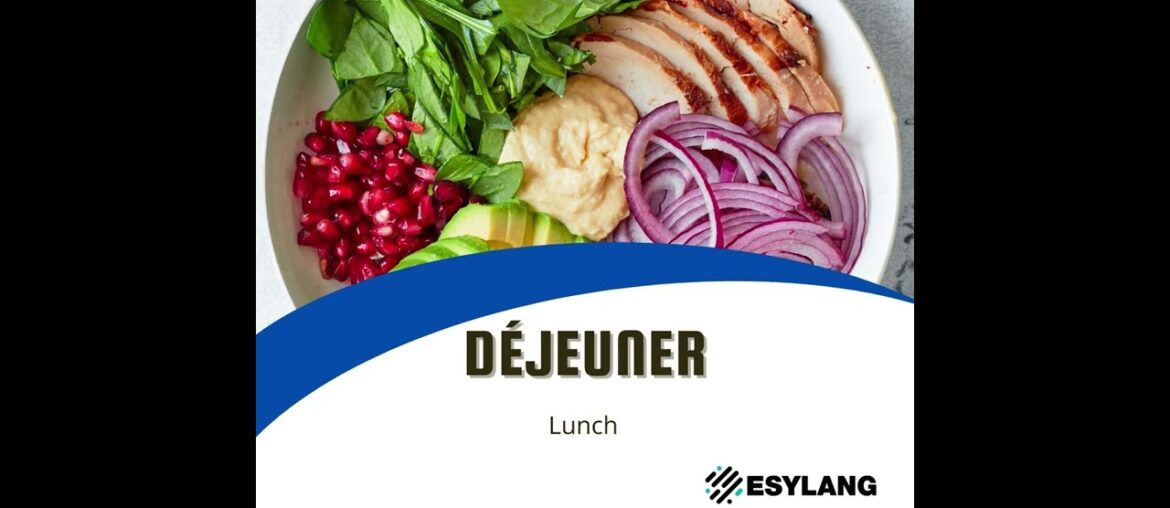 Meals of the day in French !!.