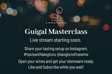Taste with Langton's LIVE | Guigal Masterclass