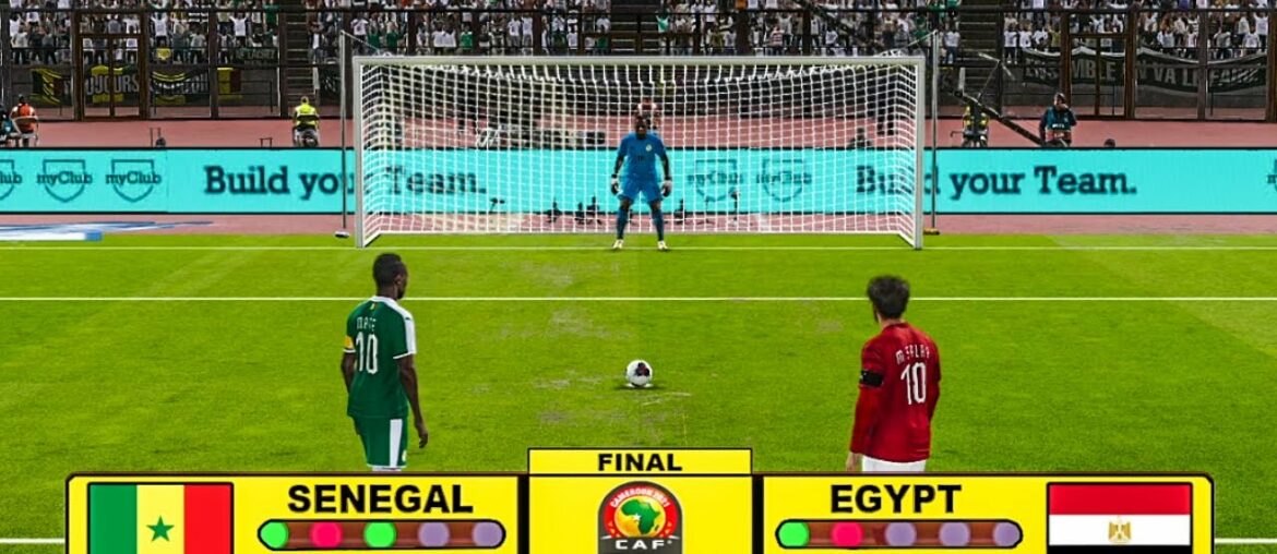 SENEGAL vs EGYPT - FINAL Africa Cup of Nations 2022 Penalty Shootout - PES 2021