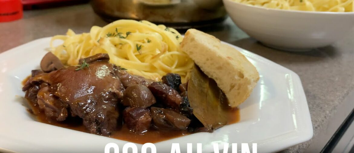 Coq au Vin - French Chicken Stew Braised in Red Wine | How to Make Coq au Vin | Coq au Vin Recipe