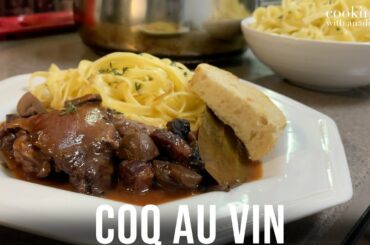 Coq au Vin - French Chicken Stew Braised in Red Wine | How to Make Coq au Vin | Coq au Vin Recipe