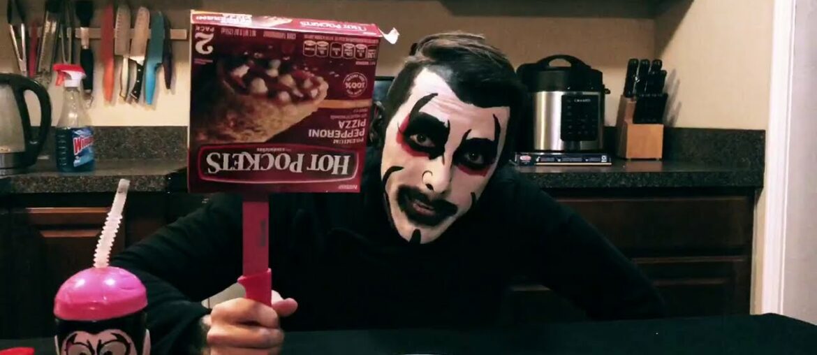 Dining with Danhausen cooking hot pockets