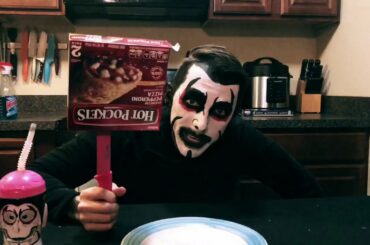 Dining with Danhausen cooking hot pockets